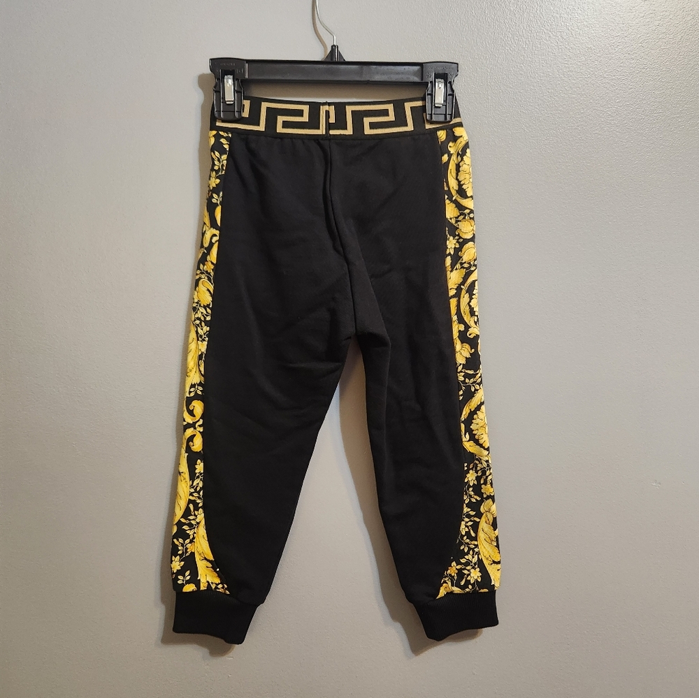 $285 Versace Boys' Barocco Jogger Pants - Sz 4 - Picture 3 of 4